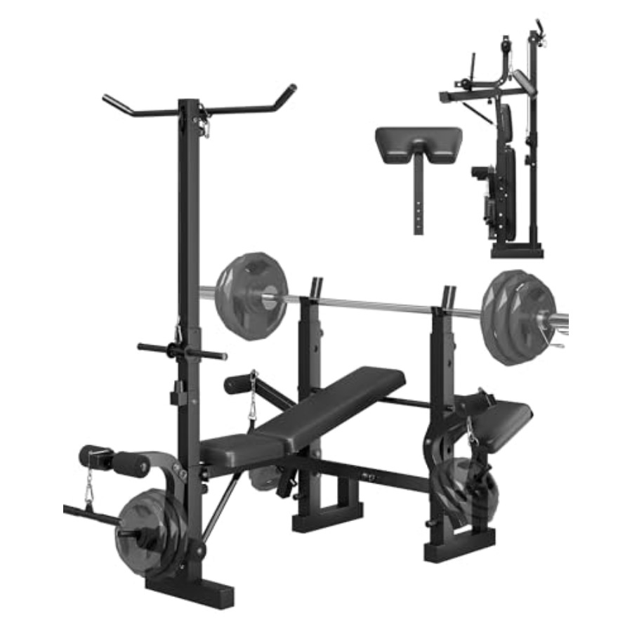 Home Gym Lat Pulldown - 8'i 1 Arada Katlanabilir Ağırlık Sehpası