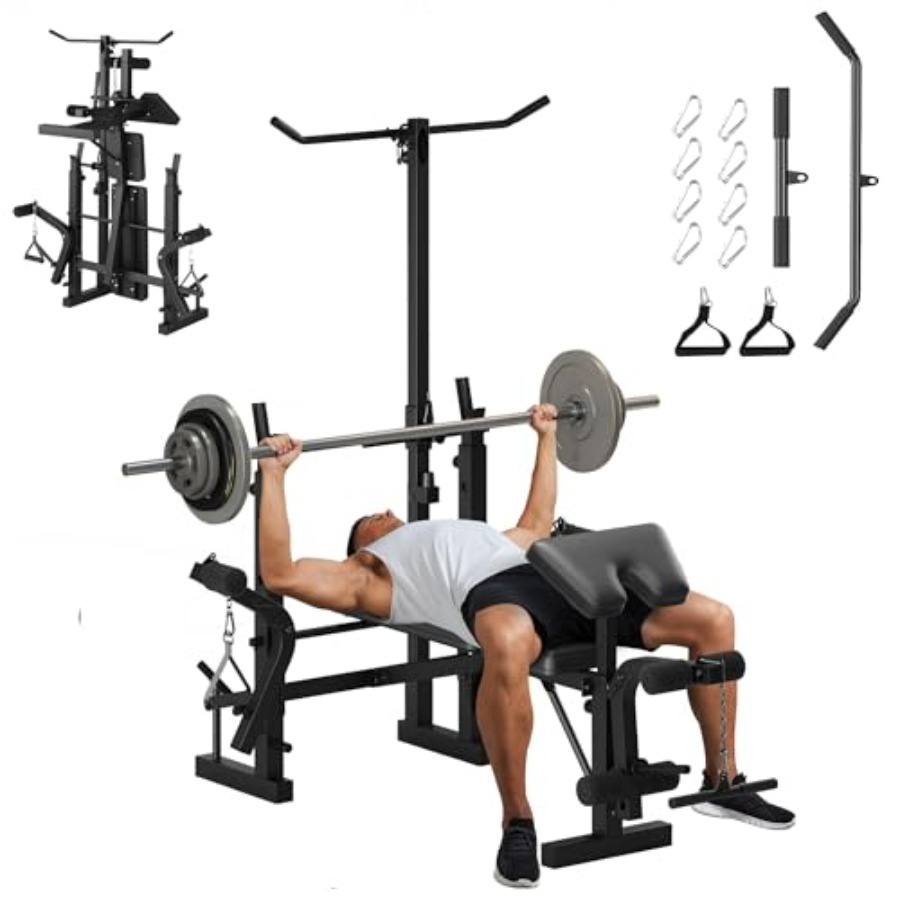 Preacher Curl Pad - Evde Kuvvet Antrenmanı İçin Bench Seti: