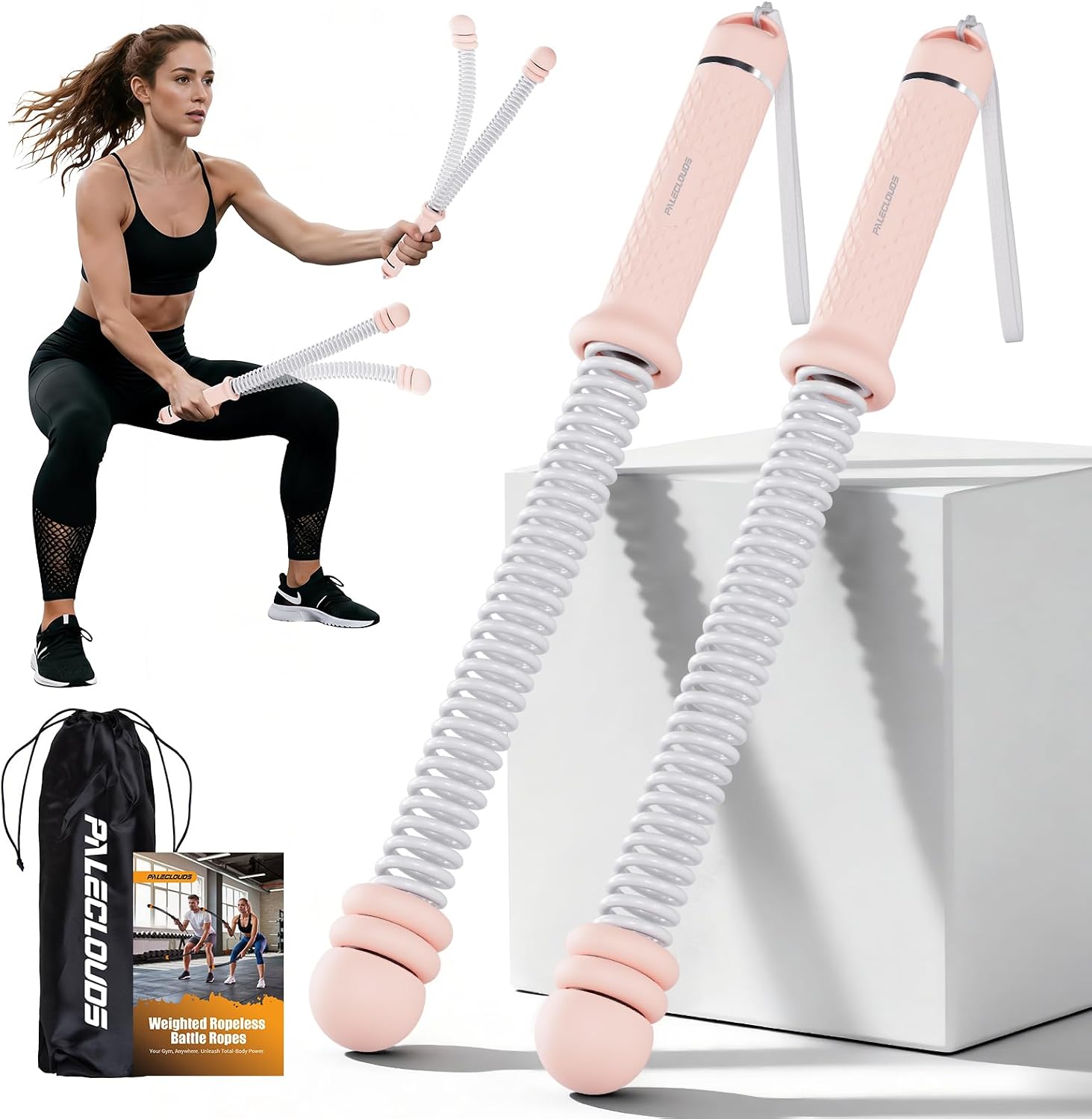 Home Gym Workout Equipment - Taşınabilir İpsiz Battle Rope'lar, Ev Spor