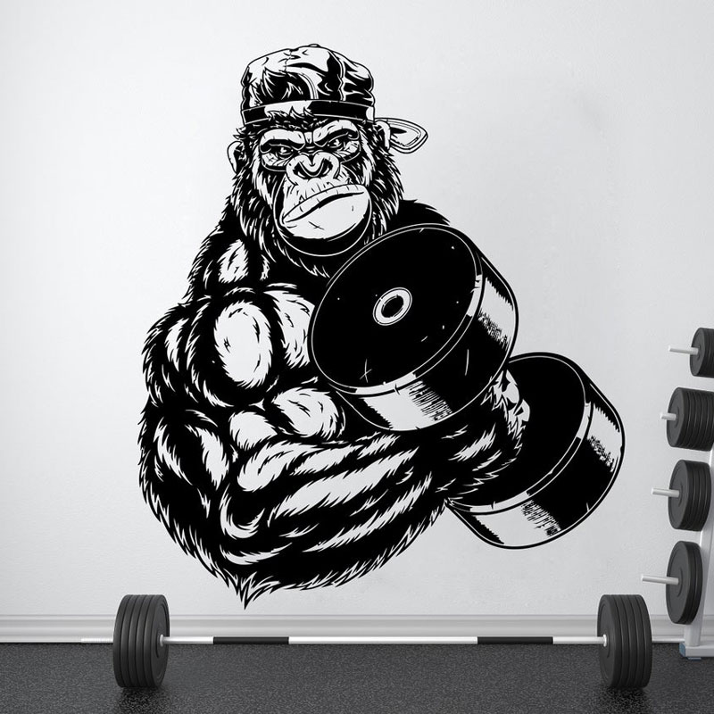 Home Gym Interior Design - Goril Vücut Geliştirmeci Spor Salonu Fitness