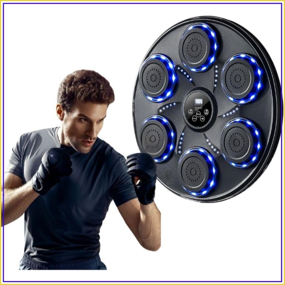Home Gym Machine - Akıllı Müzikli Boks Makinesi, Eldivenler, Bluetooth
