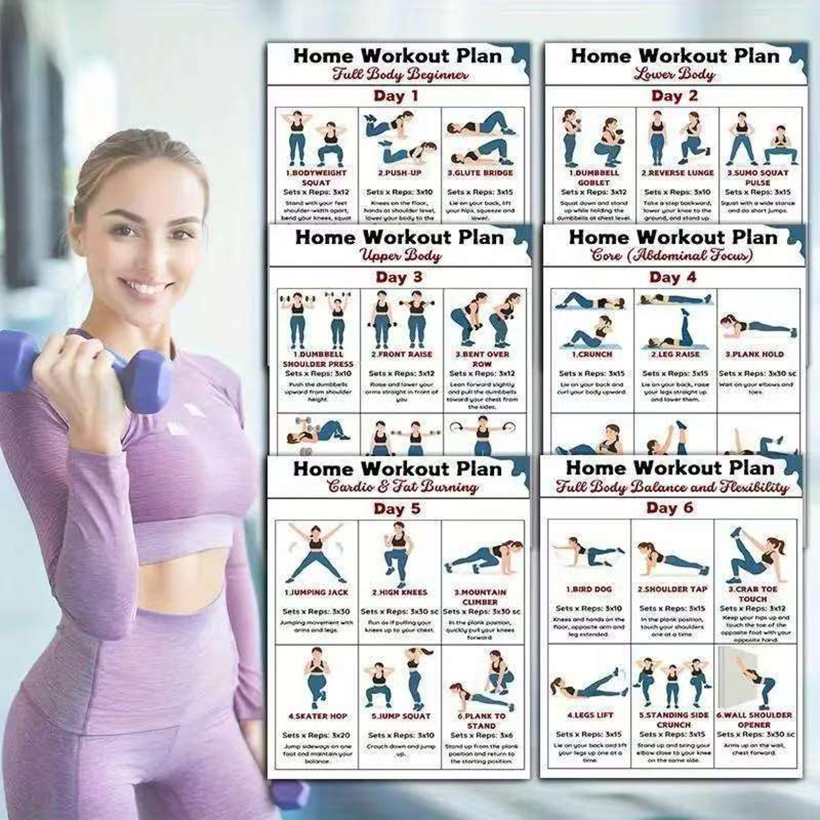 Home Gym Guide - 6 adet Yoga Dambıl Esneme Egzersiz