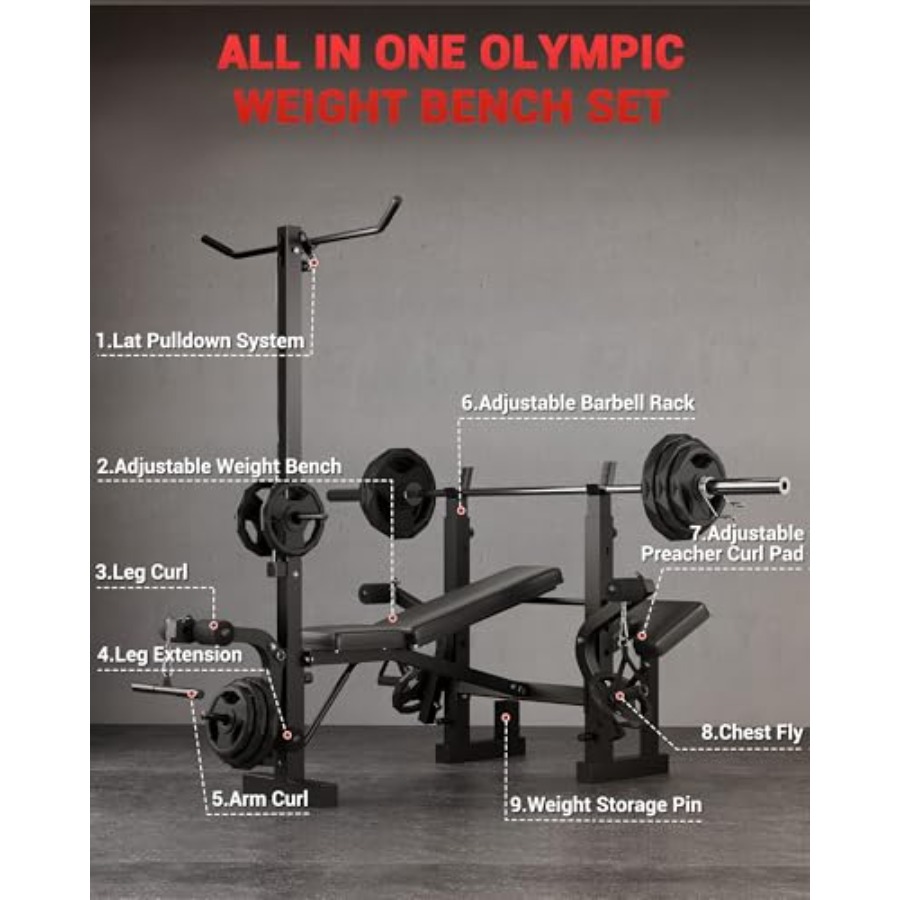 8'i 1 Arada Katlanabilir Ağırl - Home Gym Lat Pulldown incelemesi ve fiyatı