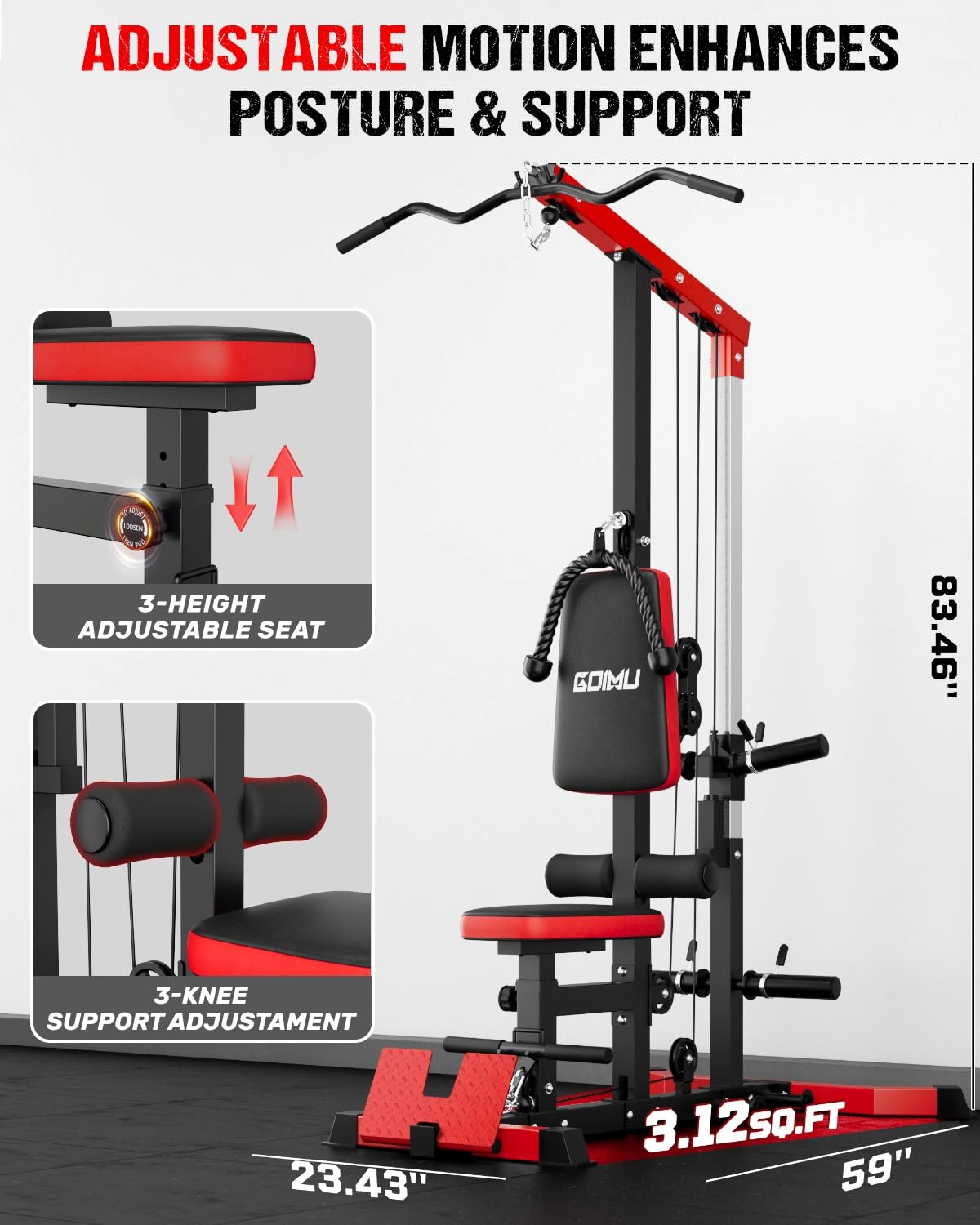 LAT Pulldown & Row Kablo Makin - Home Gym Lat Pulldown incelemesi ve fiyatı