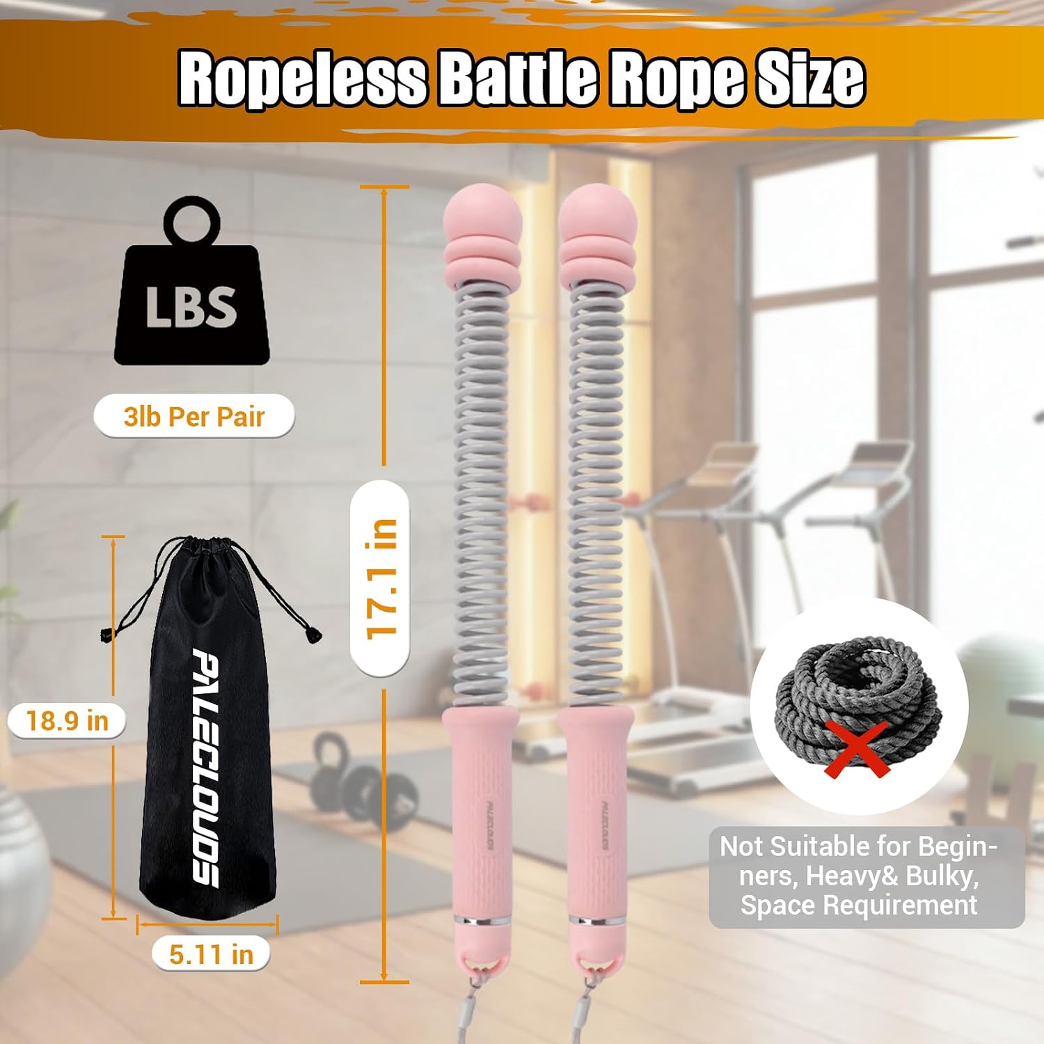 Taşınabilir İpsiz Battle Rope' - Home Gym Workout Equipment incelemesi ve fiyatı