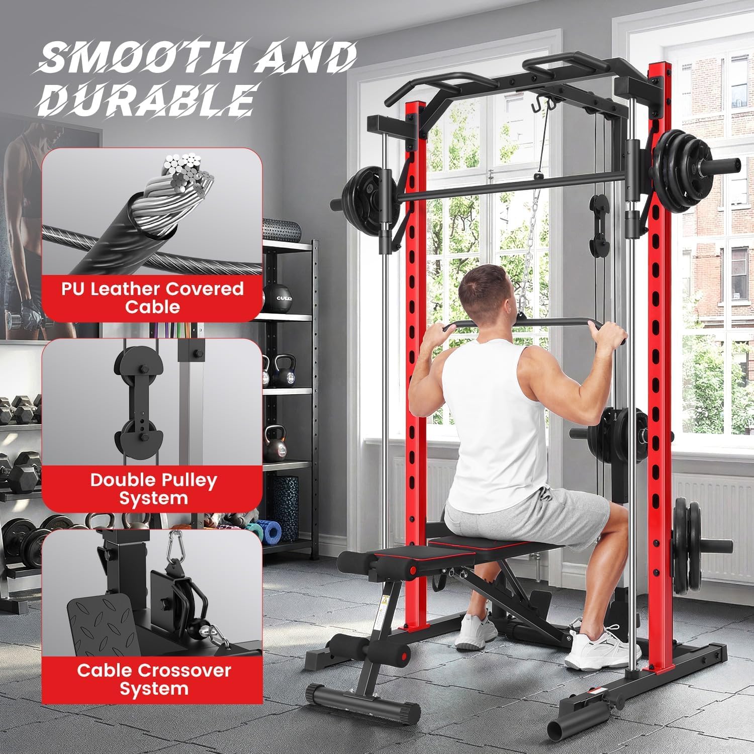 Hepsi Bir Arada Smith Makinesi - Home Gym Lat Pulldown incelemesi ve fiyatı
