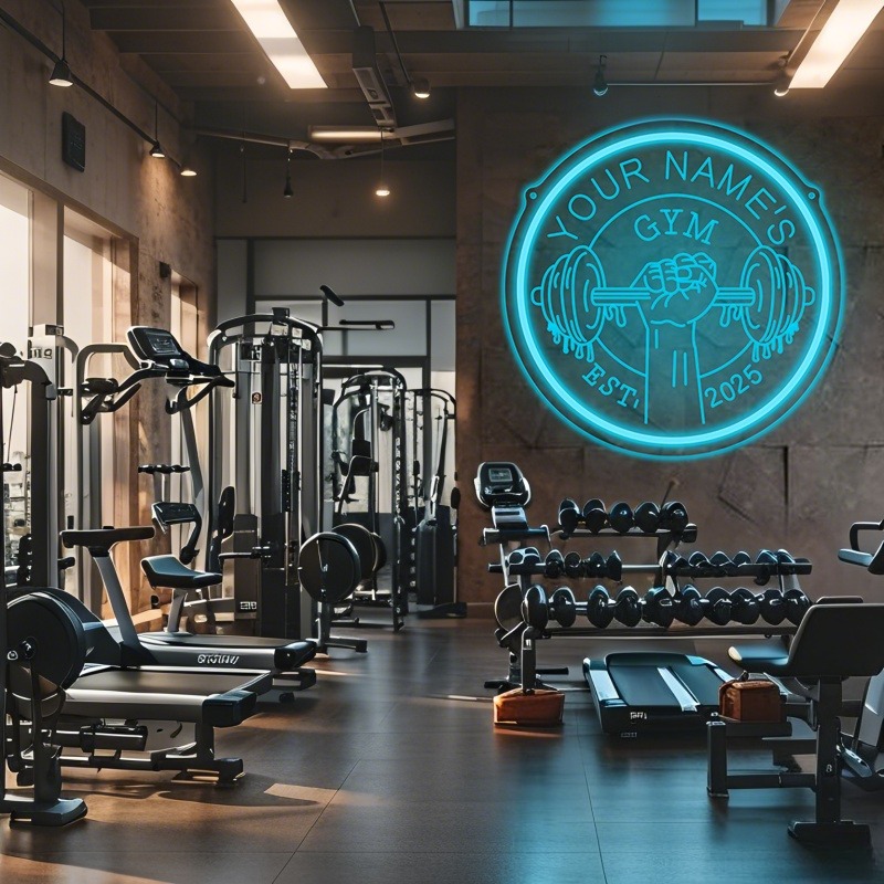 Özel LED Spor Salonu Neon Burc - Home Gym Interior Design incelemesi ve fiyatı