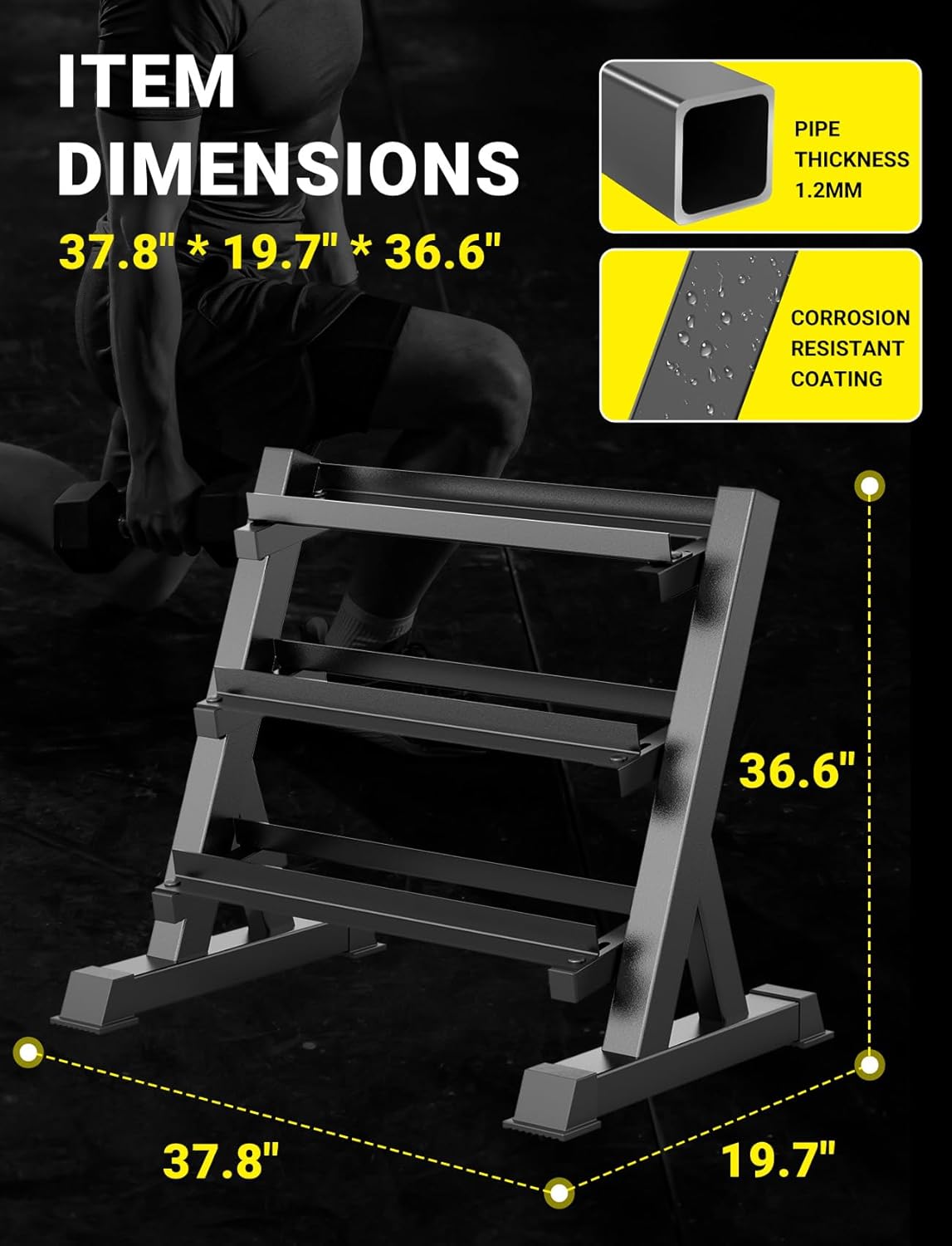 Ev Spor Salonu Dambıl Rafı, 3  - Home Gym Compact incelemesi ve fiyatı